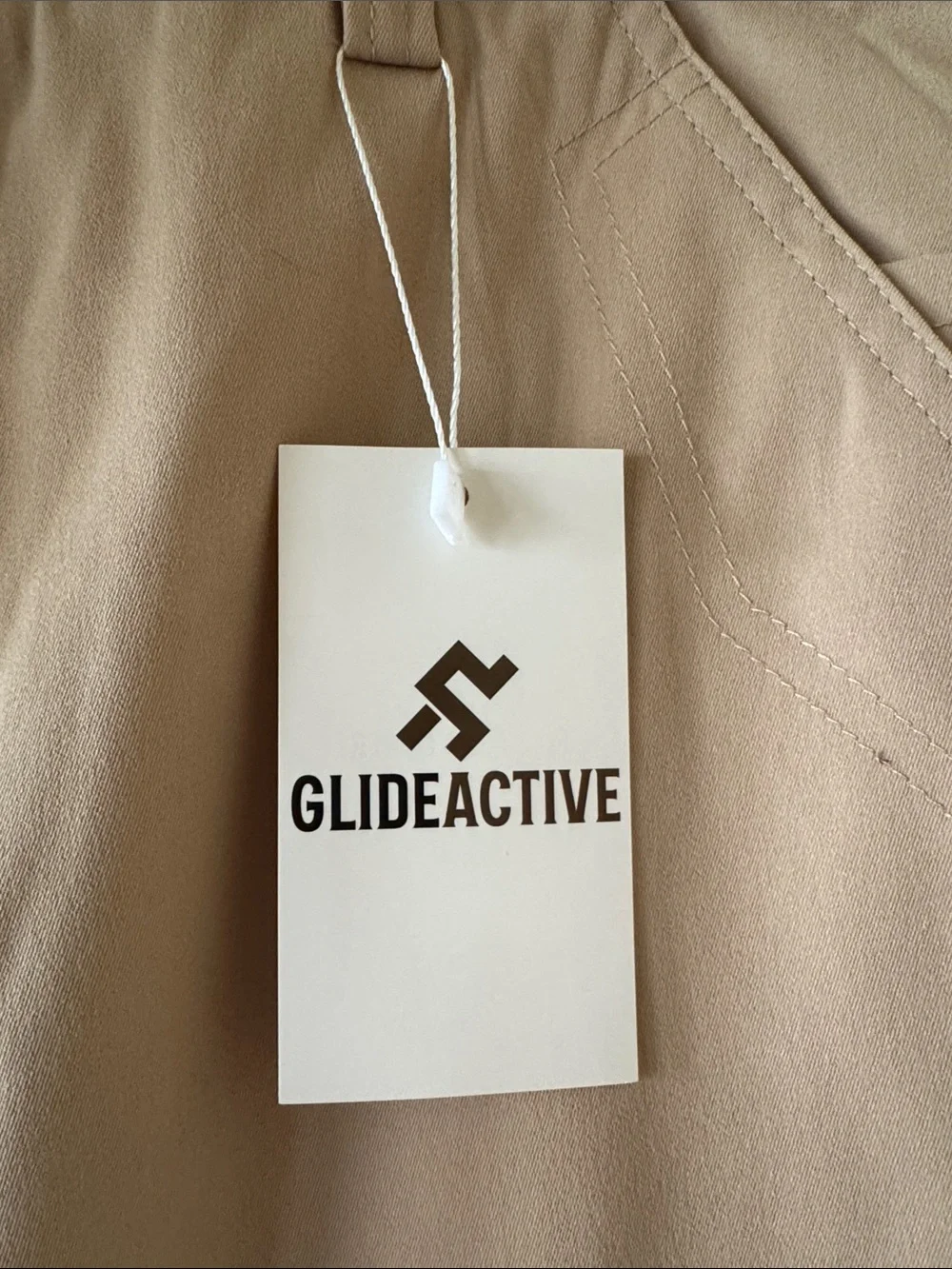 NWT GlideActive Khaki Beige Outdoor Performance Pants Size L-33